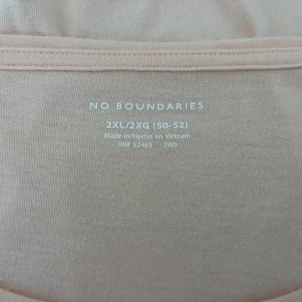 Men’s plus Elongated Tee curved Hem size 2xl light Pink or peach 100% cotton.